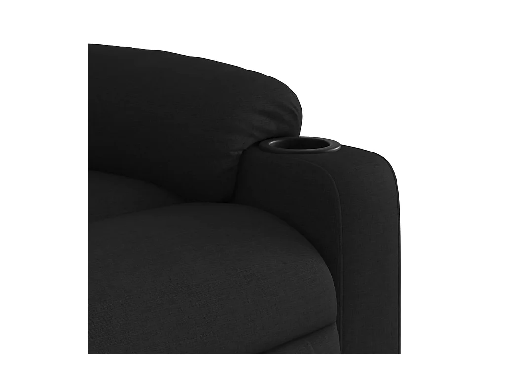 Sillón de relax | Sillón reclinable de masaje de tela negro SHL6995