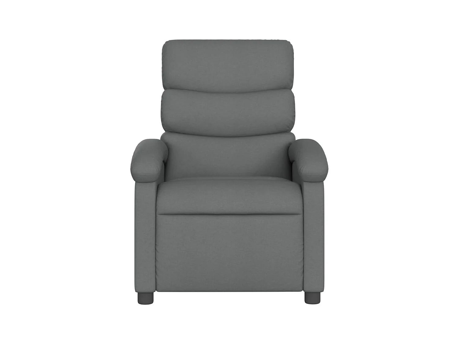 Fauteuil inclinable-Chaise de relax-Fauteuil salon gris foncé tissu SHL4169