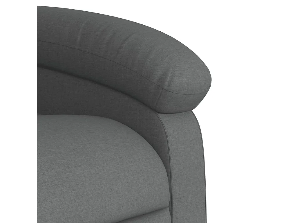 Fauteuil inclinable-Chaise de relax-Fauteuil salon gris foncé tissu SHL4169