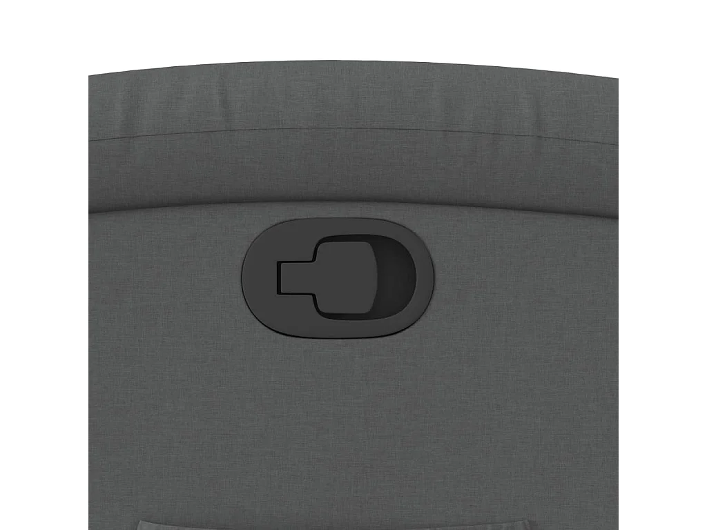 Fauteuil inclinable-Chaise de relax-Fauteuil salon gris foncé tissu SHL4169