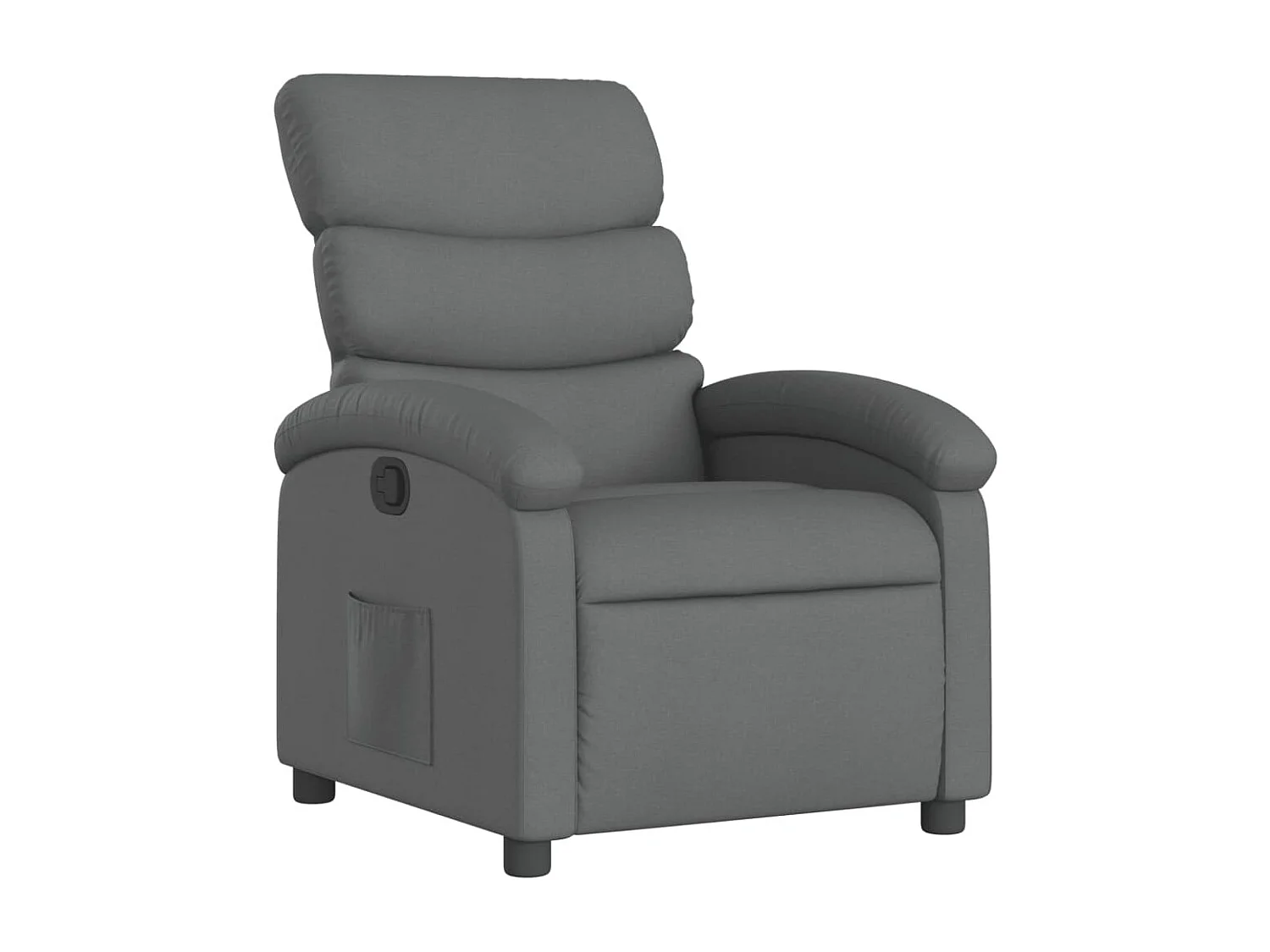 Relaxsessel | Lounge Sessel für Wohnzimmer Stoff Dunkelgrau SHL56272