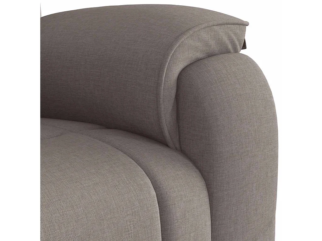 Sillón de salón | Silla | Sillón de masaje reclinable de tela gris taupé SHL5357