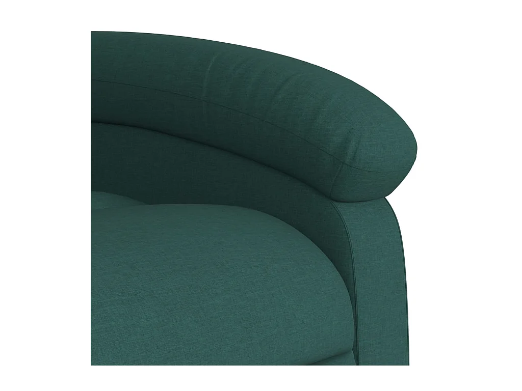 Silla de masaje reclinable de pie de tela verde oscura SHL2993