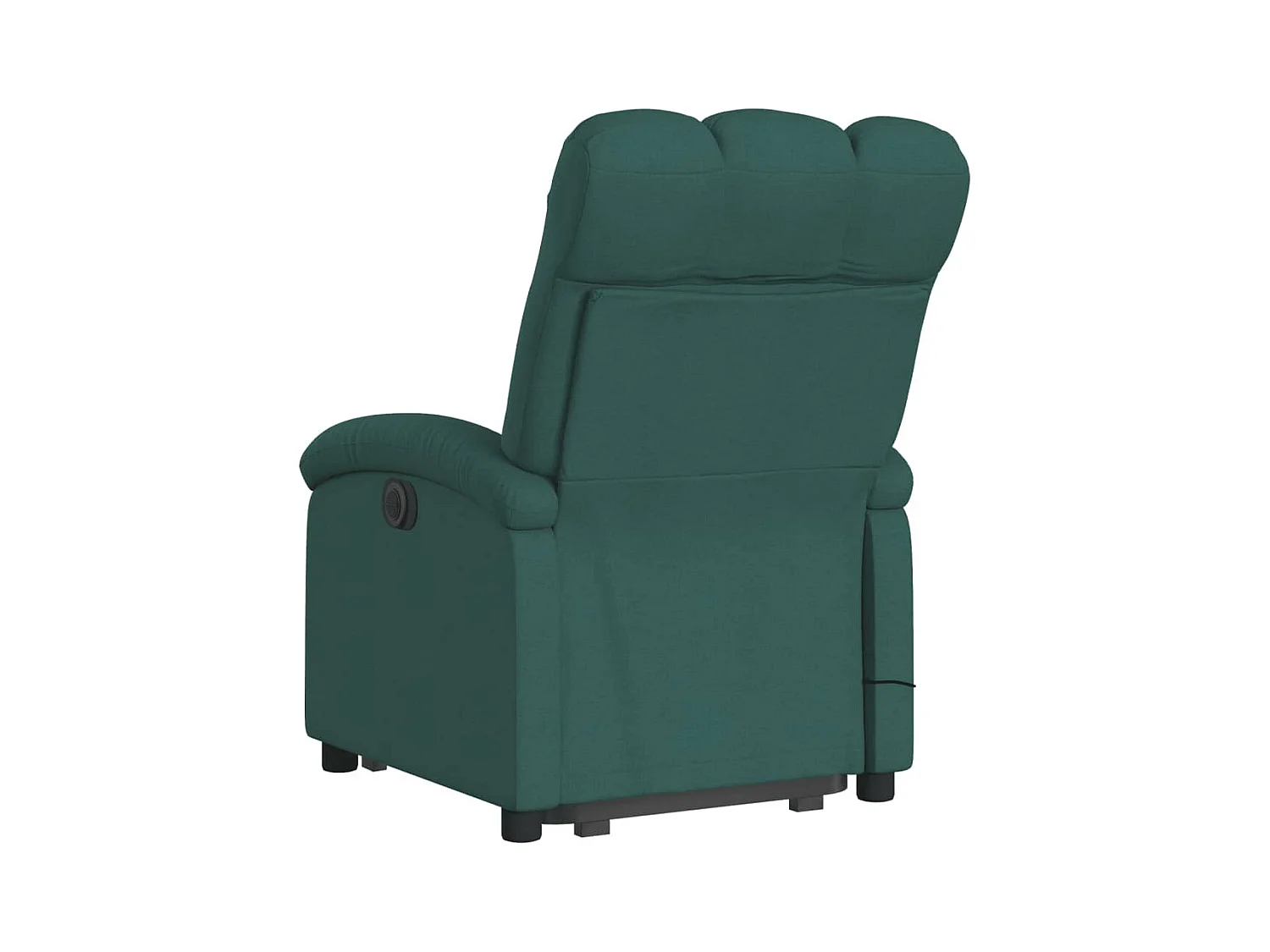 Silla de masaje reclinable de pie de tela verde oscura SHL2993