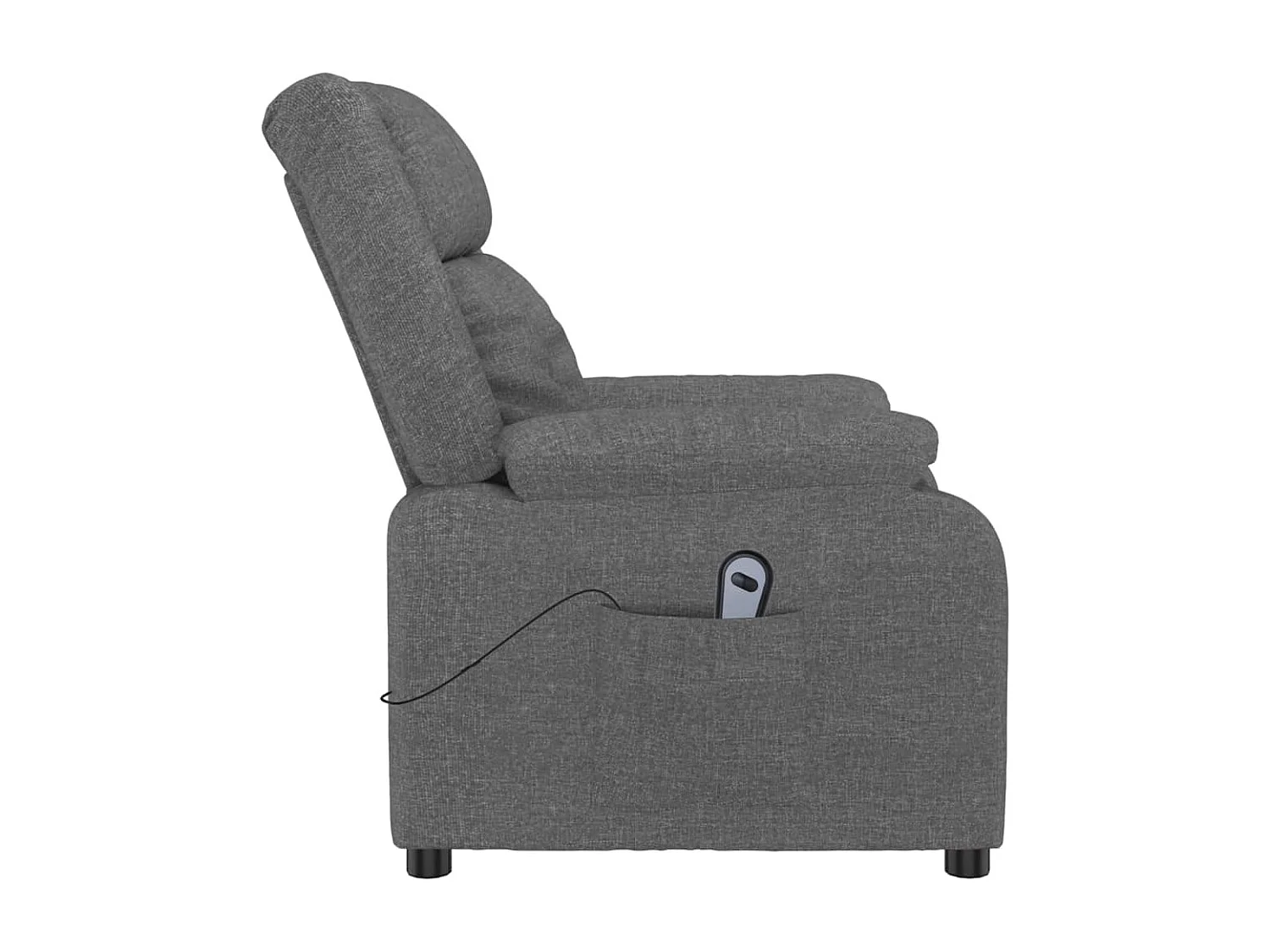 Fauteuil inclinable électrique-Chaise de relax-Fauteuil salon Gris foncé Tissu SHL1240