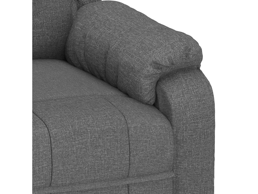 Fauteuil inclinable électrique-Chaise de relax-Fauteuil salon Gris foncé Tissu SHL1240