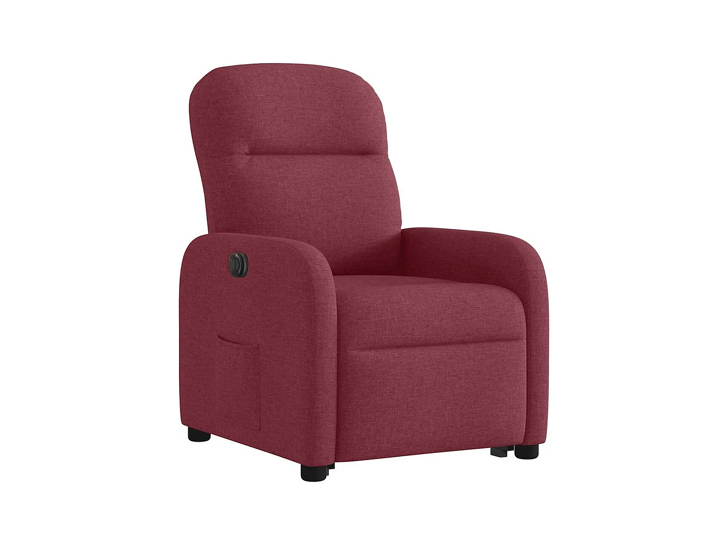Silla de relax | Sillón eléctrico reclinable elevable de tela rojo tinto SHL3343