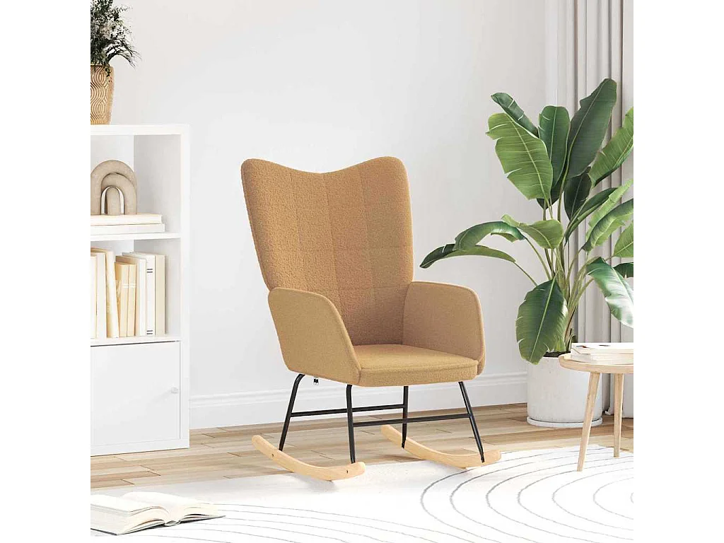 Fauteuil Salon-Chaise de relax Beige 61x78x98 cm tissu SHL4923