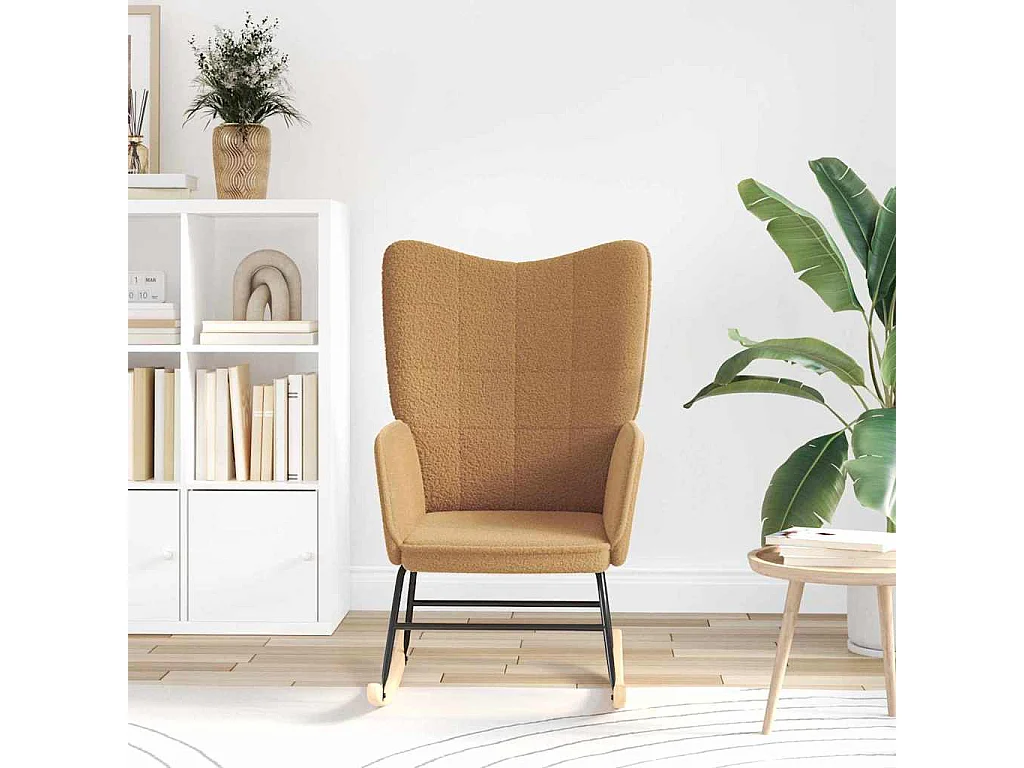 Fauteuil Salon-Chaise de relax Beige 61x78x98 cm tissu SHL4923