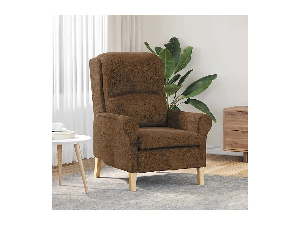 Sillón de relax | Sillón Marrón 76x94x102 cm Cuero sintético SHL6642