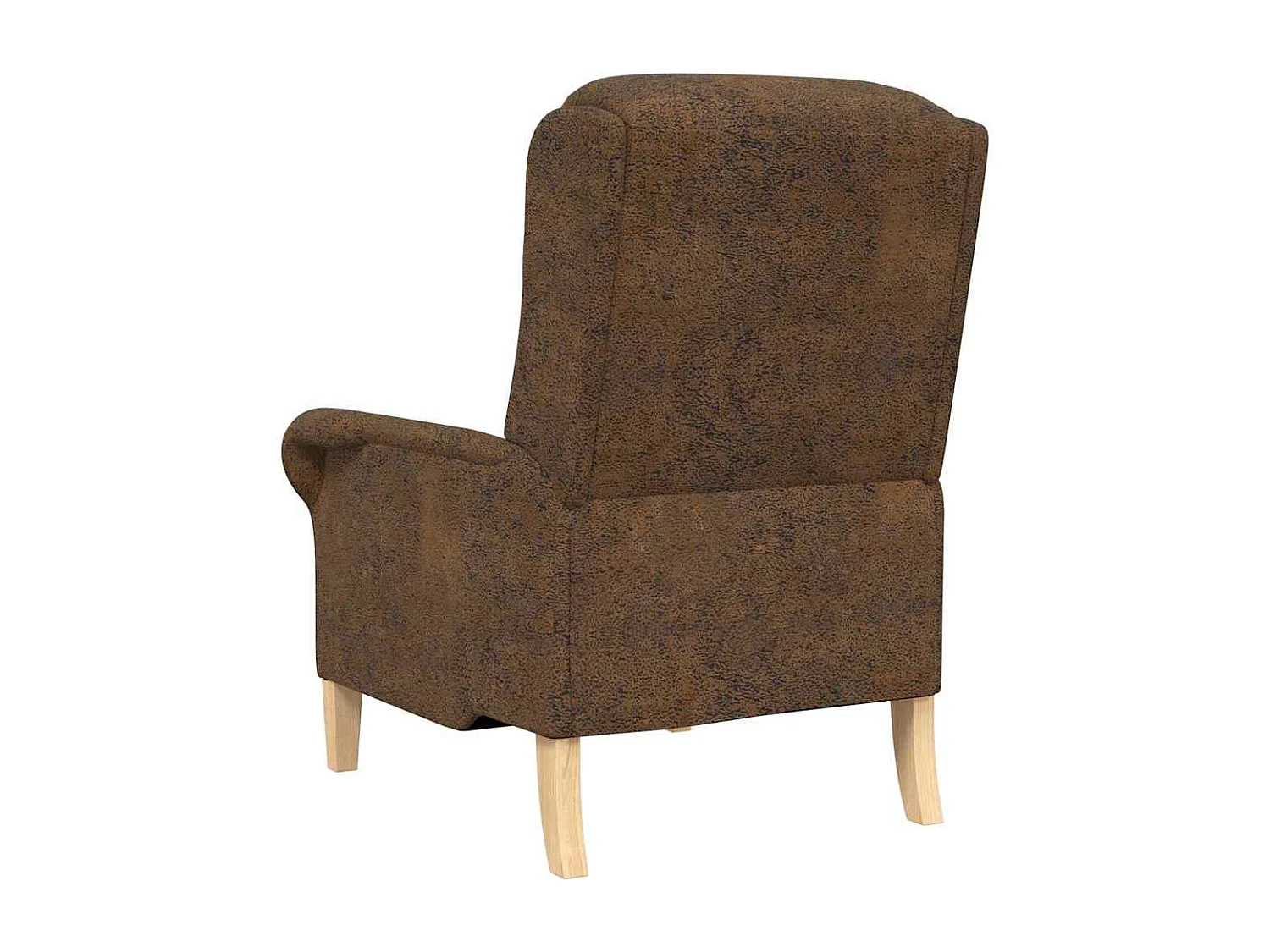 Fauteuil | Relaxstoel Bruin 76 x 94 x 102 cm Kunstleer