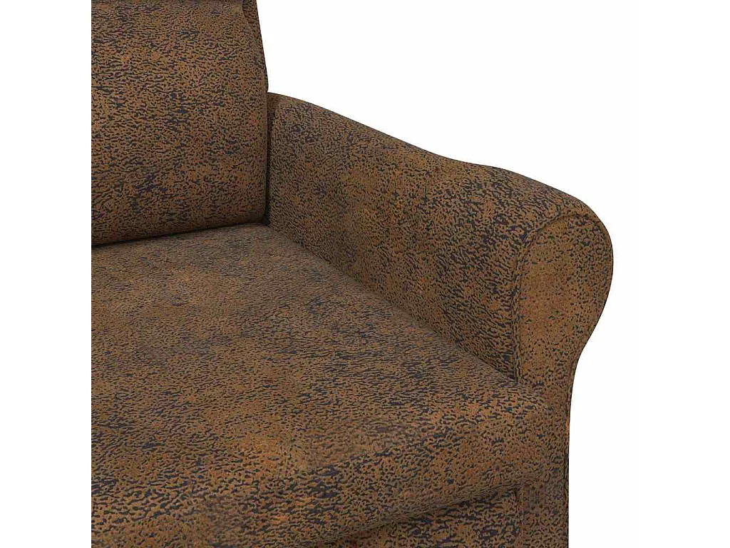 Fauteuil | Relaxstoel Bruin 76 x 94 x 102 cm Kunstleer