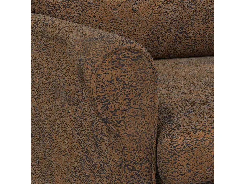 Fauteuil | Relaxstoel Bruin 76 x 94 x 102 cm Kunstleer