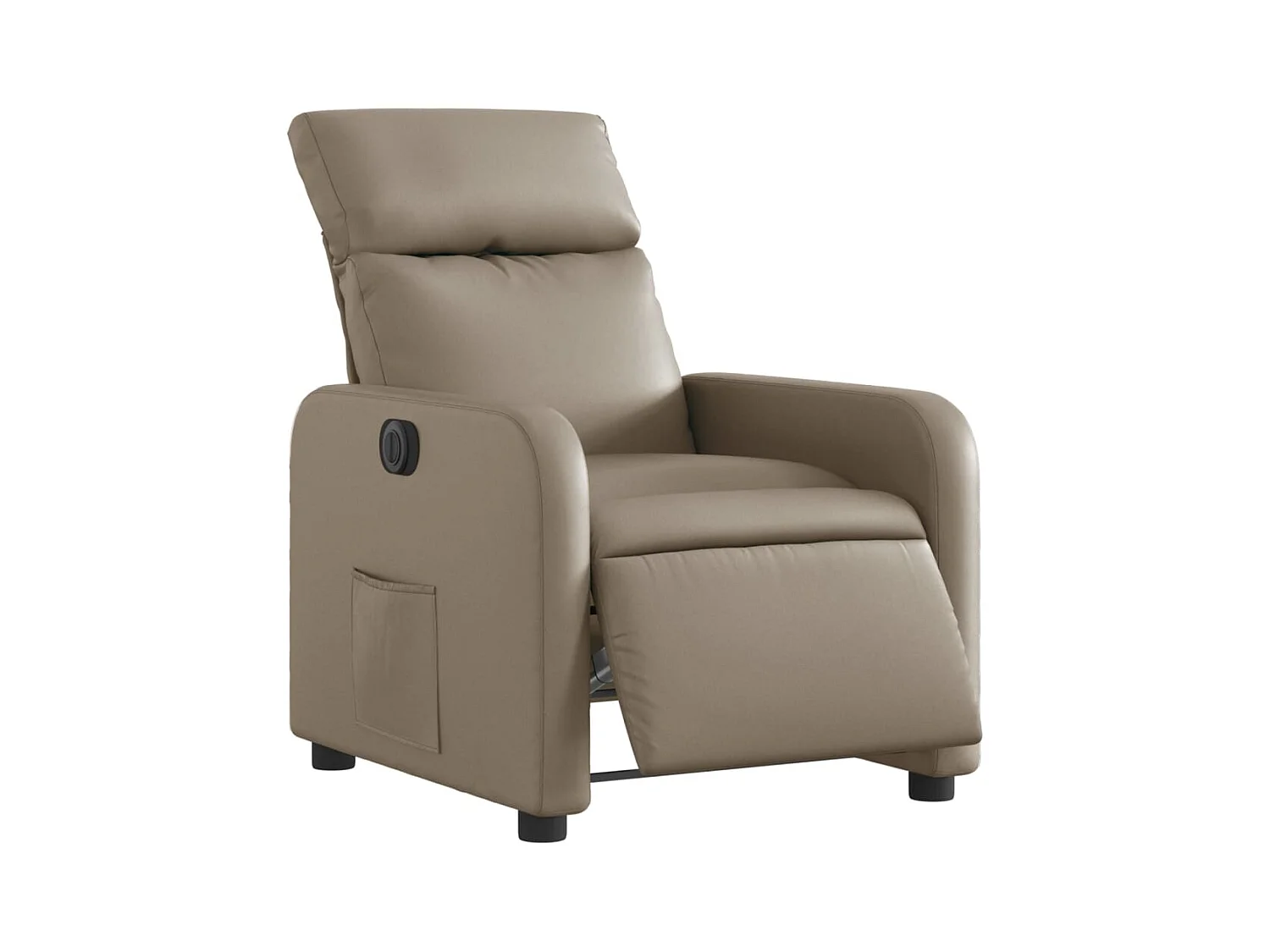 Sillón de relax | Sillón reclinable eléctrico de cuero sintético color capuchino SHL6338
