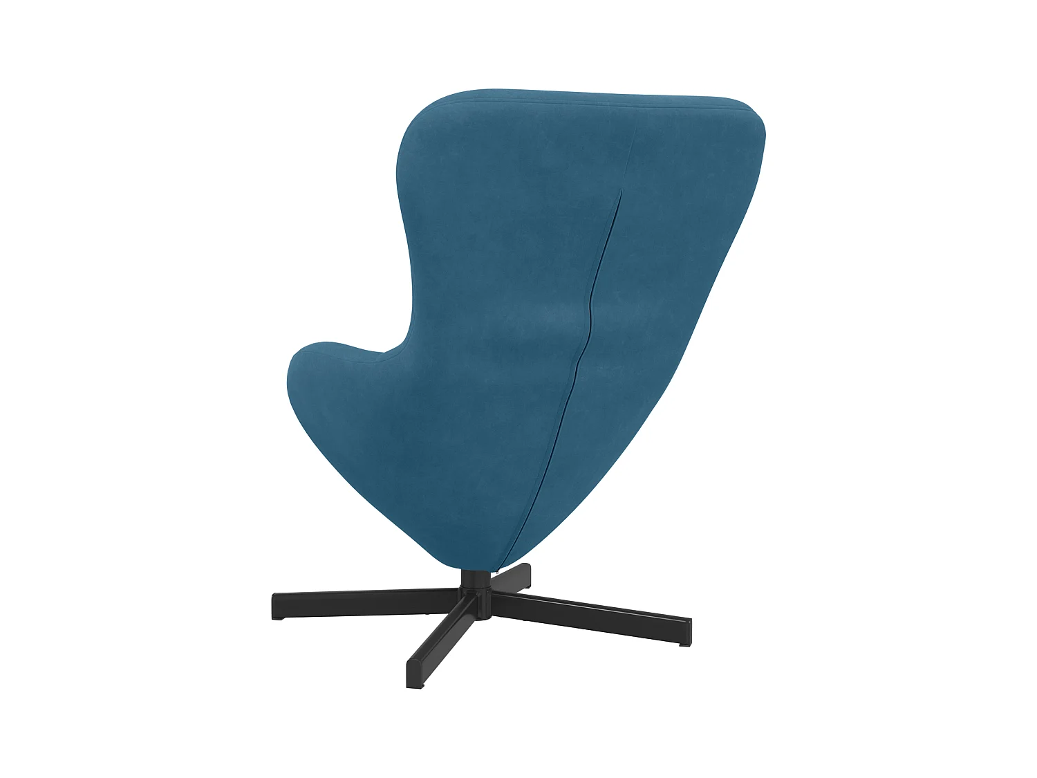 Sillón de relax | Sillón huevo Azul 63x73x90 cm Terciopelo SHL3827