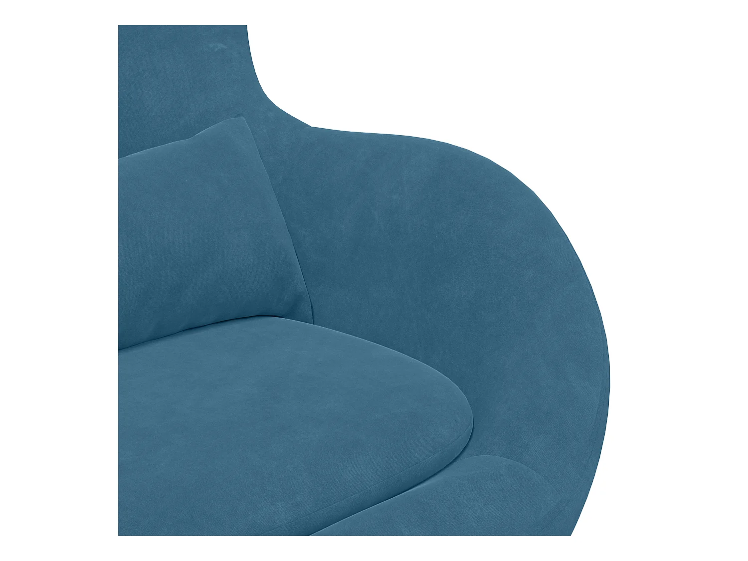 Sillón de relax | Sillón huevo Azul 63x73x90 cm Terciopelo SHL3827