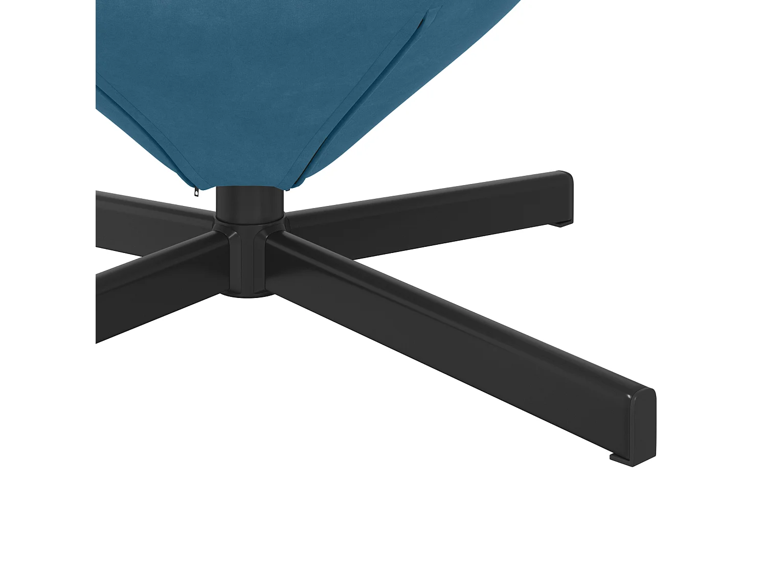 Eivormige stoel Blauw 63 x 73 x 90 cm Fluweel