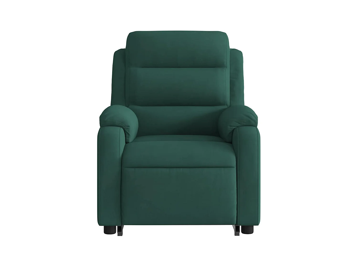 Sillón de relax | Sillón reclinable de masaje elevable terciopelo verde oscuro SHL6707