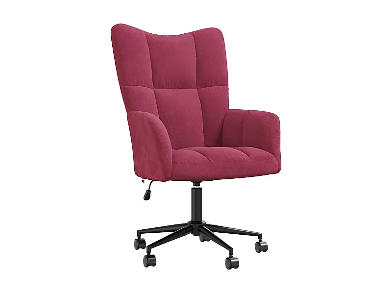 Sillón de relax | Silla de relax de terciopelo rojo vino tinto SHL6322