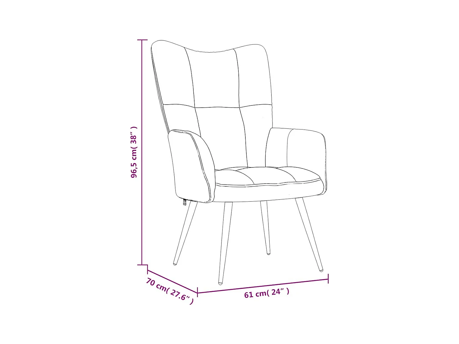 Sillón de relax | Silla de relax de terciopelo rosa SHL7738