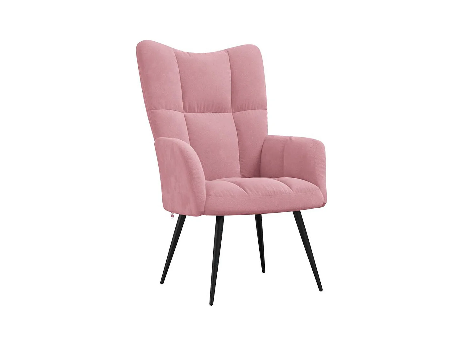 Chaise de relaxation-Fauteuil de Salon Rose Velours SHL1835