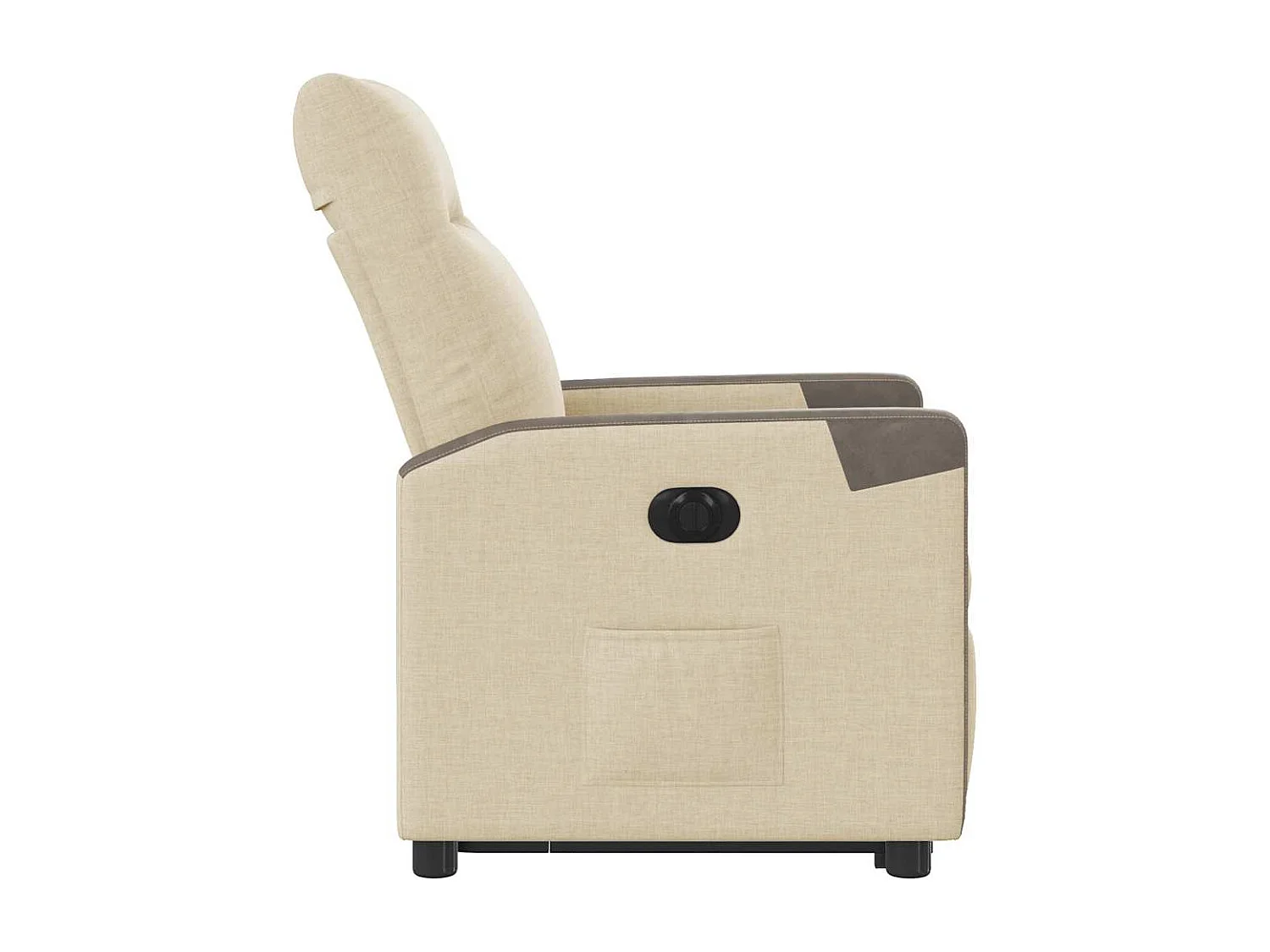 Fauteuil inclinable électrique-Chaise de relax-Fauteuil TV crème tissu SHL4209