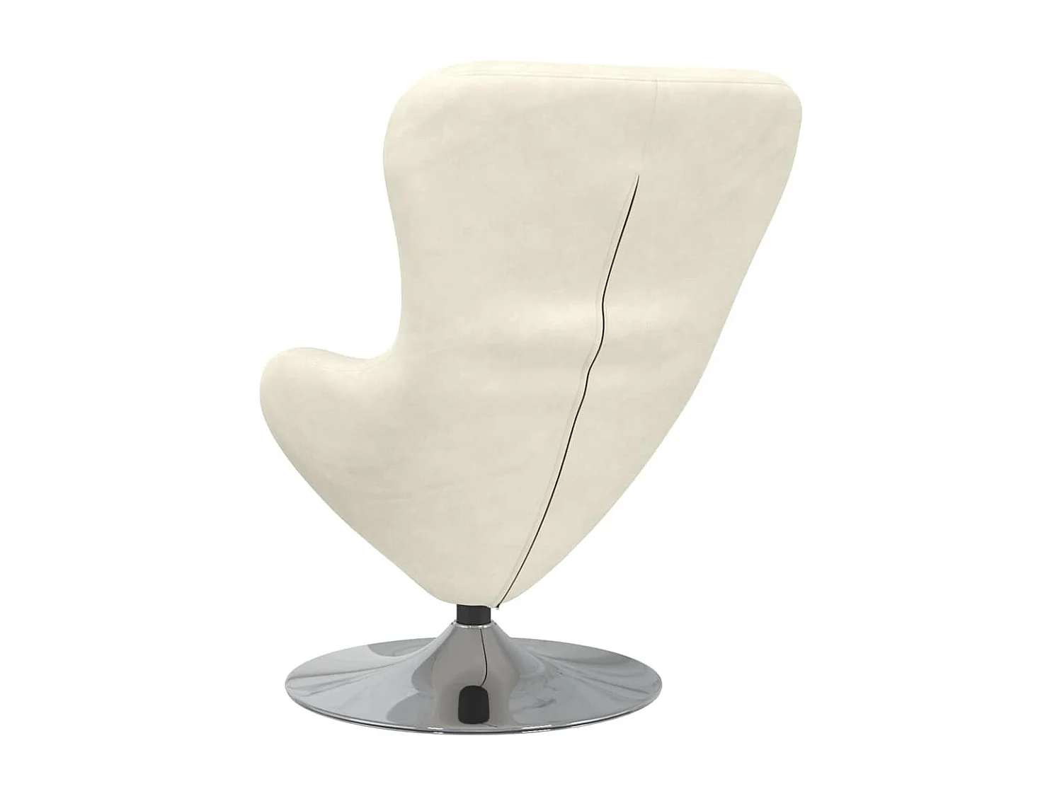 Chaise de Salon-Fauteuil œuf Crème 63x73x90 cm Velours SHL4917