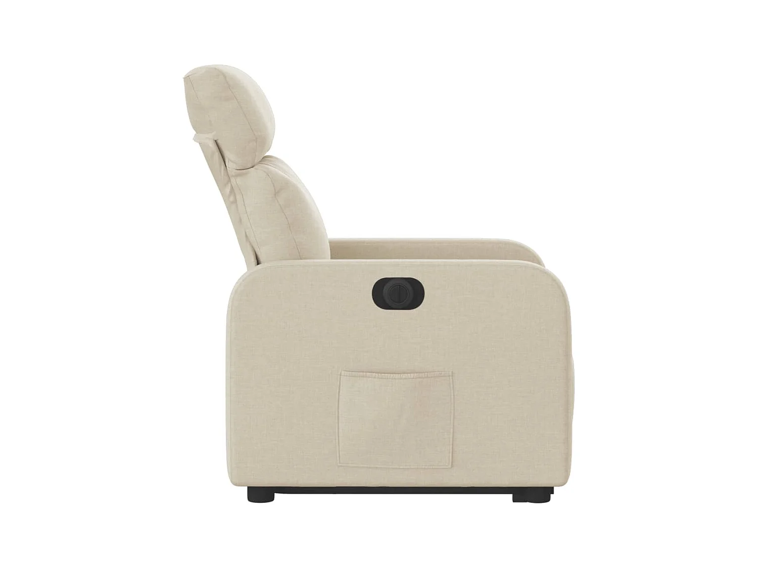 Silla de relax | Sillón eléctrico reclinable elevable de tela color crema SHL9508