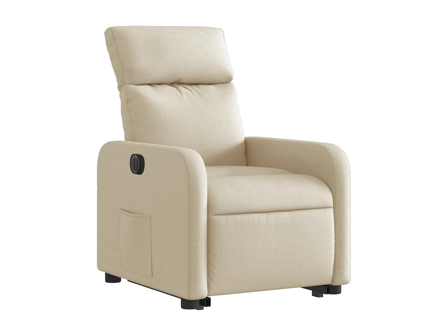 Fauteuil inclinable électrique-Chaise de relax-Fauteuil salon crème tissu SHL1818
