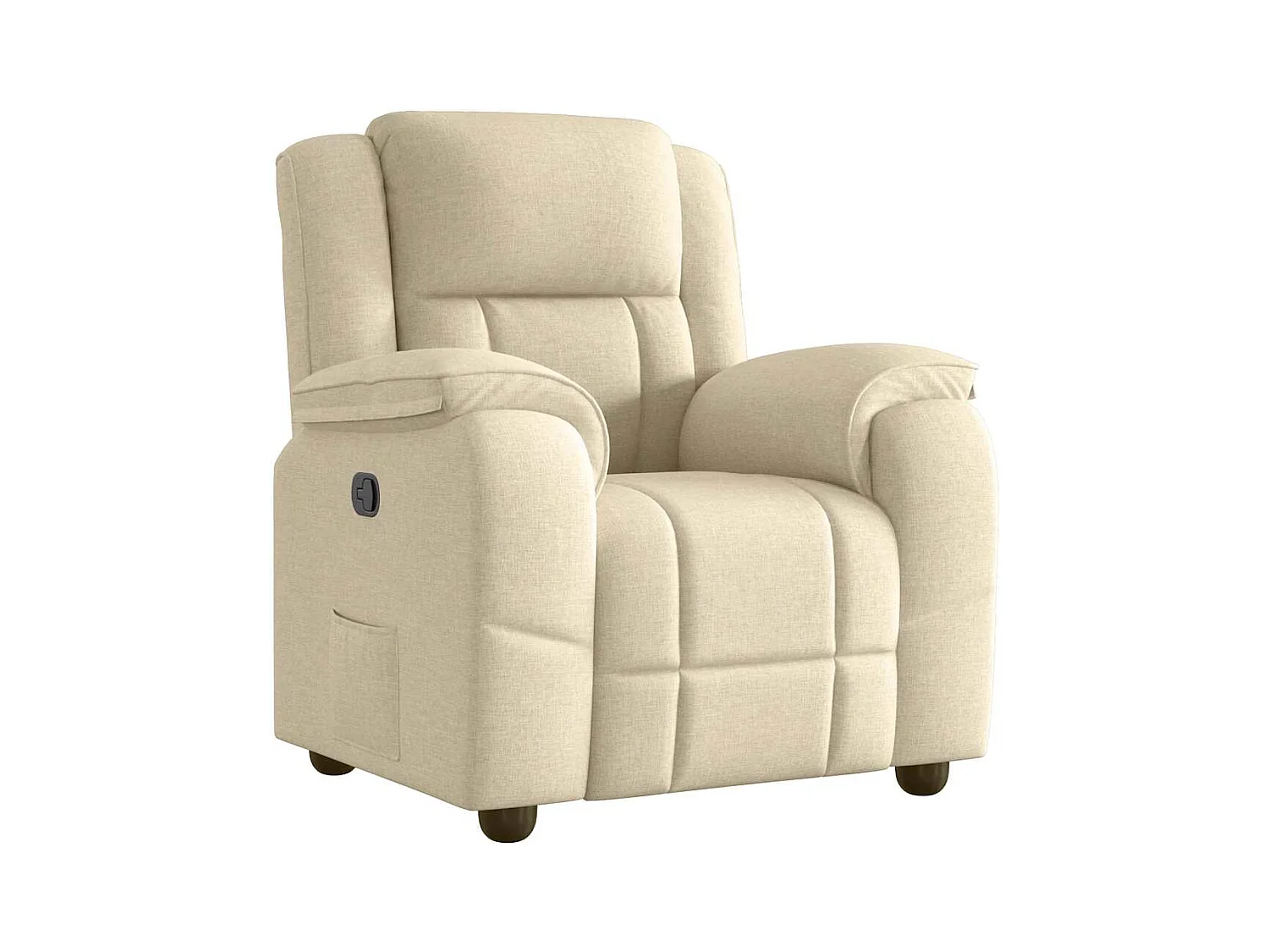 Sillón de relax | Sillón reclinable de tela crema SHL2400