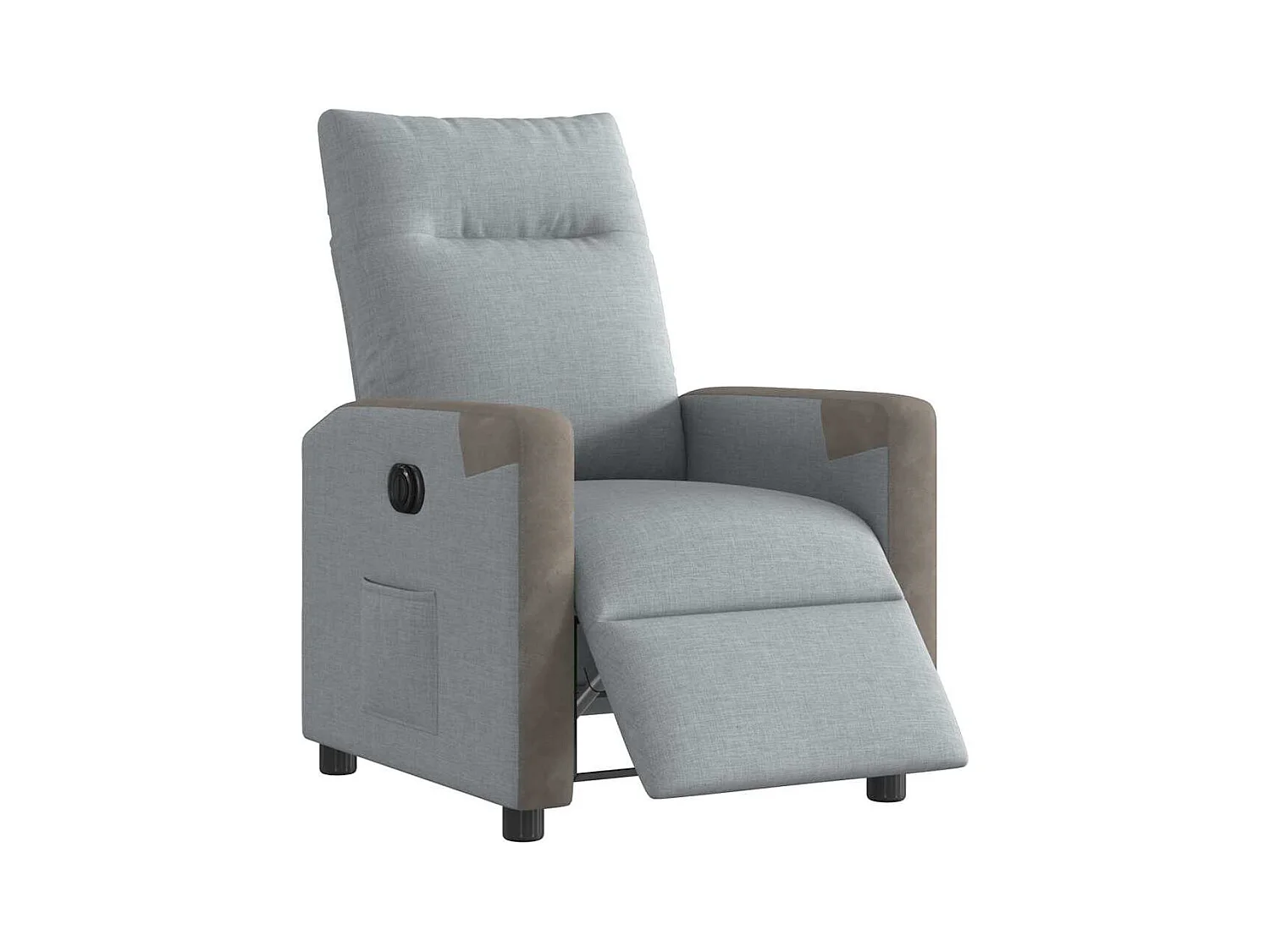 Fauteuil inclinable électrique-Chaise de relax-Fauteuil TV Gris clair Tissu SHL3317