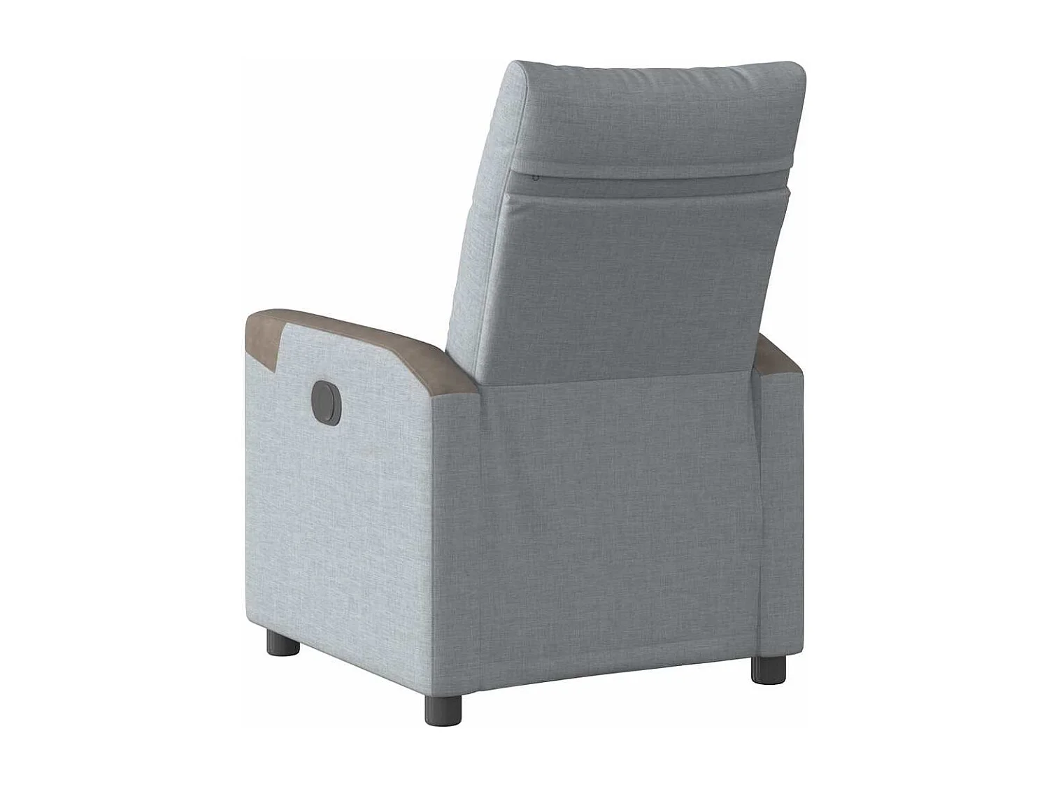Fauteuil inclinable électrique-Chaise de relax-Fauteuil TV Gris clair Tissu SHL3317