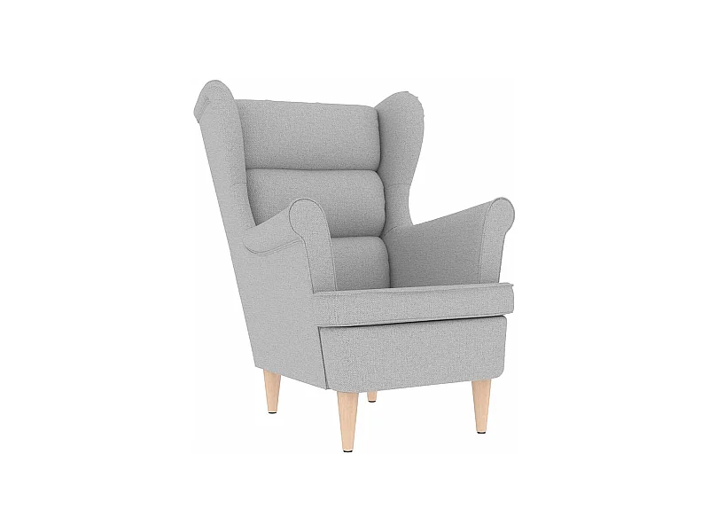 Sillón de salón | Silla de relax | Sillón de tela gris nube 74x84x100 cm SHL3865