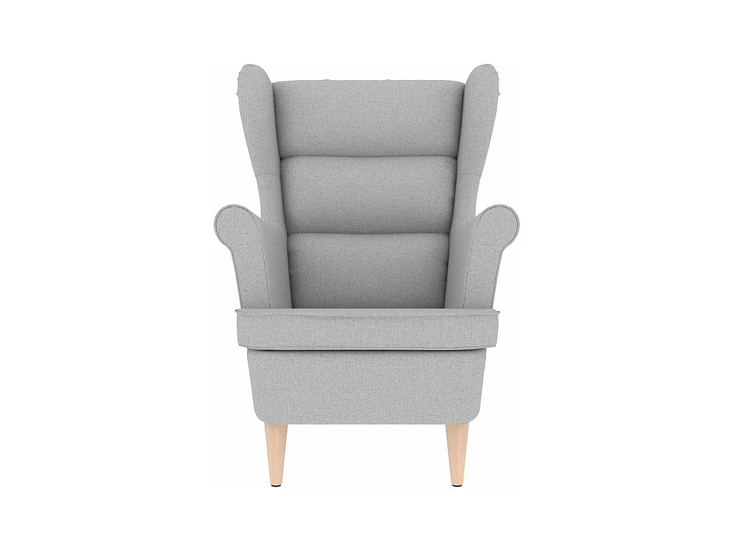 Sillón de salón | Silla de relax | Sillón de tela gris nube 74x84x100 cm SHL3865