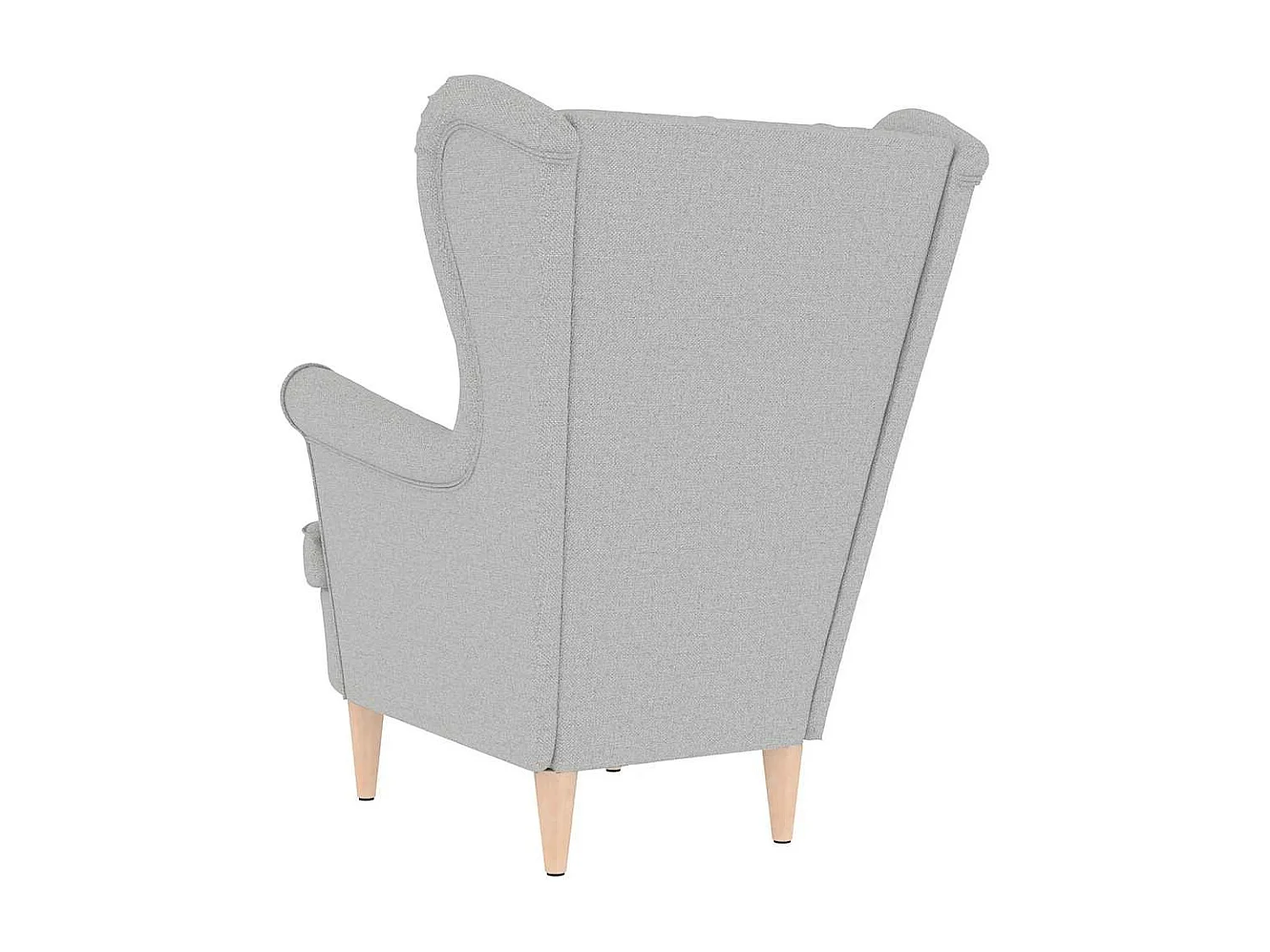 Sillón de salón | Silla de relax | Sillón de tela gris nube 74x84x100 cm SHL3865