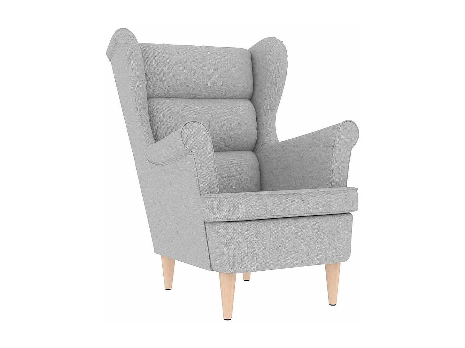 Fauteuil | Relaxstoel 74x84x100 cm stof wolkengrijs