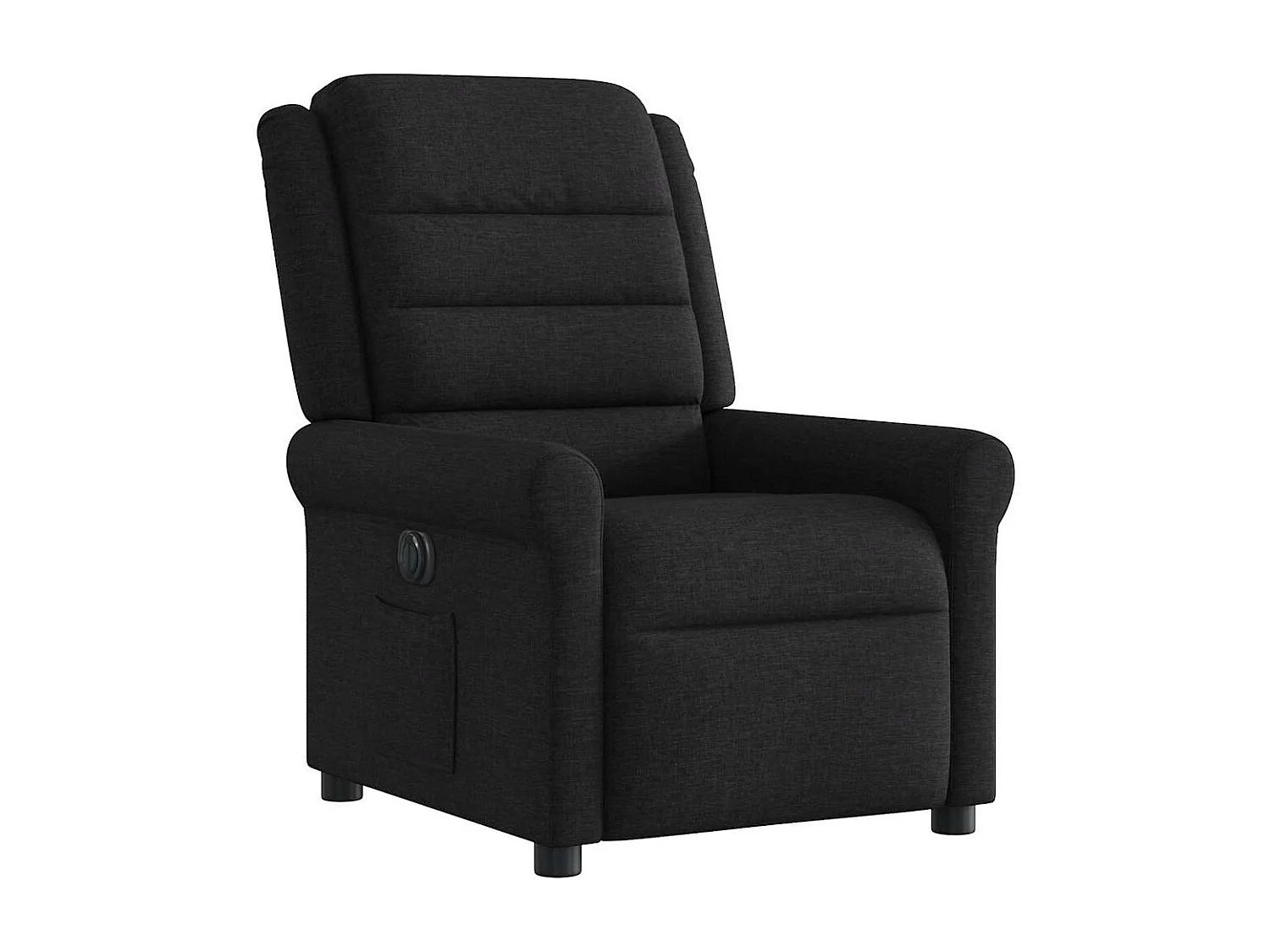 Fauteuil inclinable électrique-Chaise de relax-Fauteuil TV Noir Tissu SHL5435