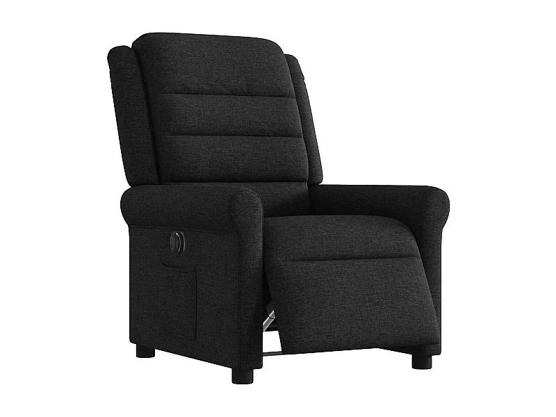 Fauteuil inclinable électrique-Chaise de relax-Fauteuil TV Noir Tissu SHL5435