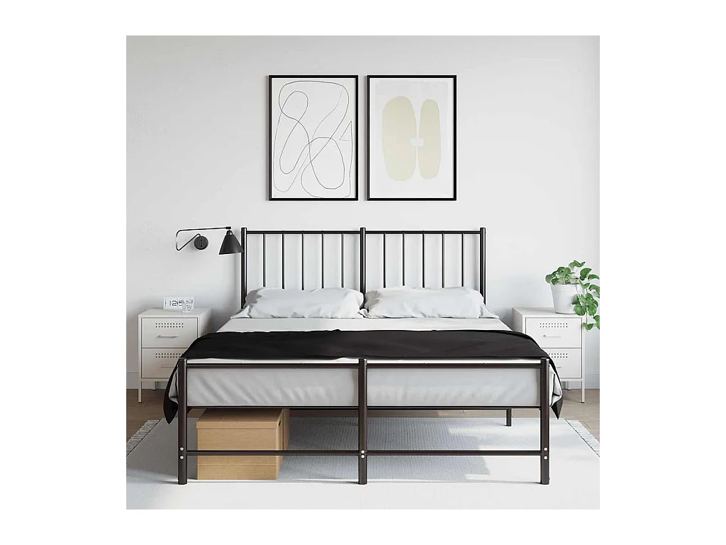 Mesitas de noche | Mesilla de noche 2 unidades acero blanco 36x39x50,5 cm