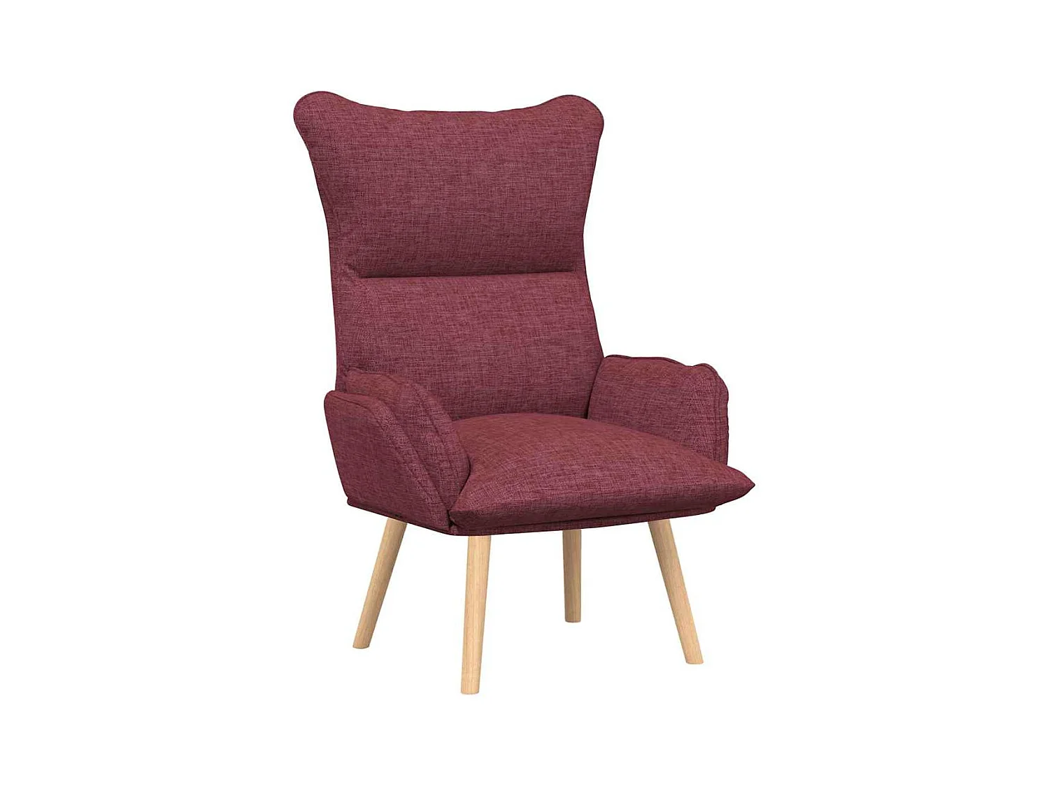 Fauteuil Salon-Chaise de relax Rouge bordeaux 69x74x93 cm tissu SHL1181