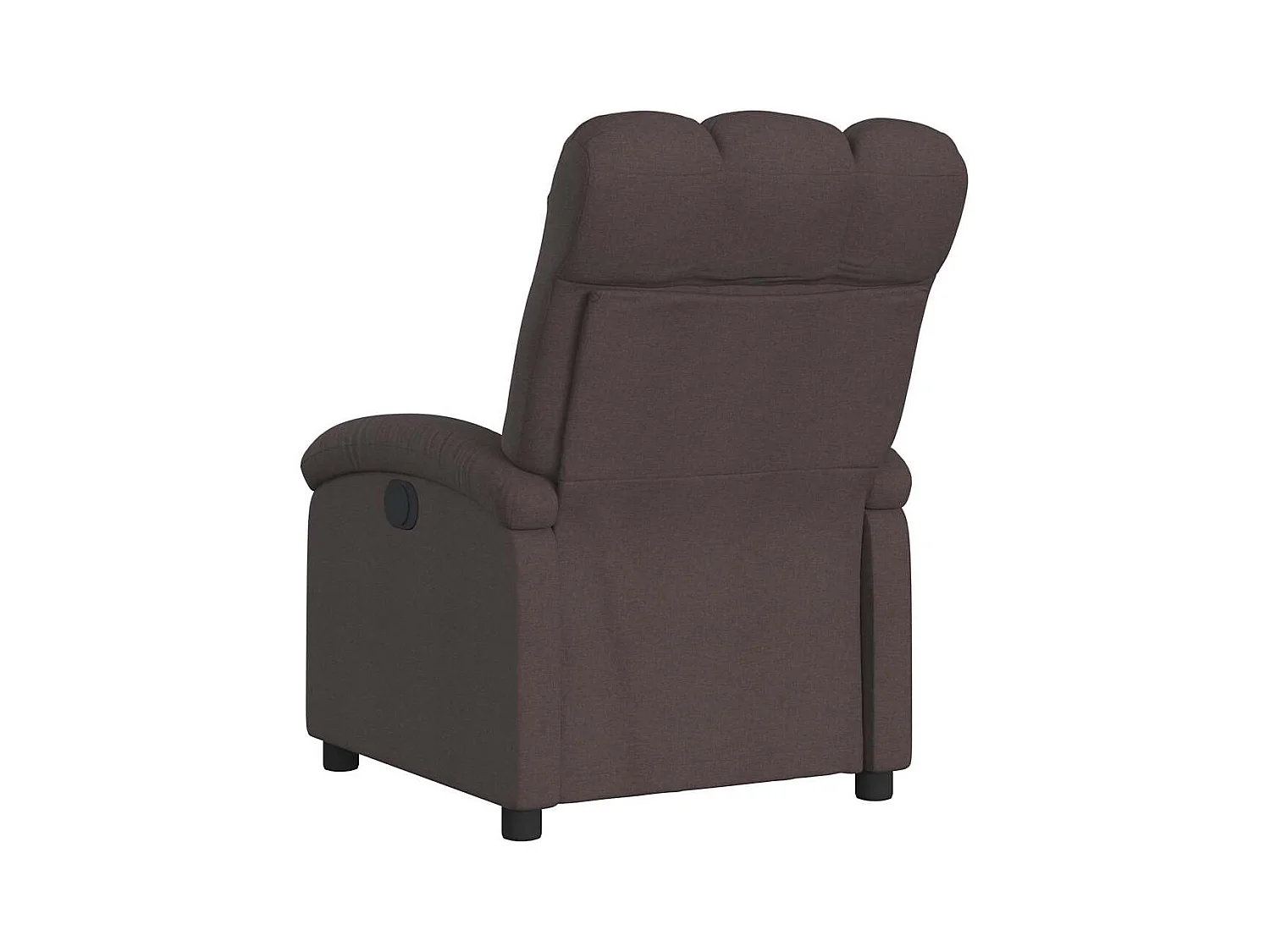Fauteuil inclinable électrique-Chaise de relax-Fauteuil salon Marron foncé Tissu SHL924