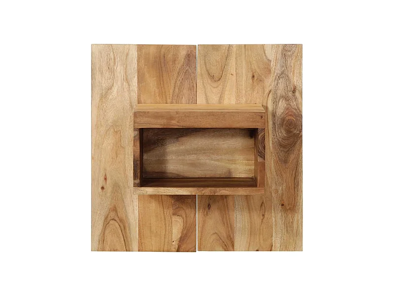 Table de chevet-Table d'appoint-Table de Nuit 50x27x50 cm bois d'acacia solide