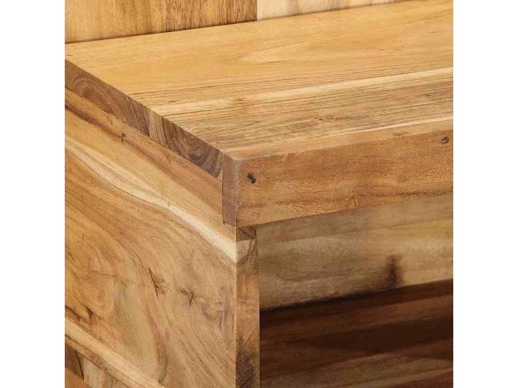 Table de chevet-Table d'appoint-Table de Nuit 50x27x50 cm bois d'acacia solide