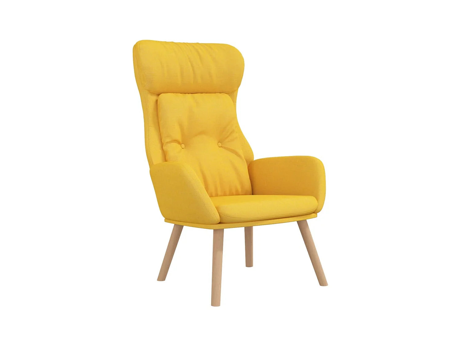 Sillón de relax | Silla de relax de tela amarillo mostaza SHL9445