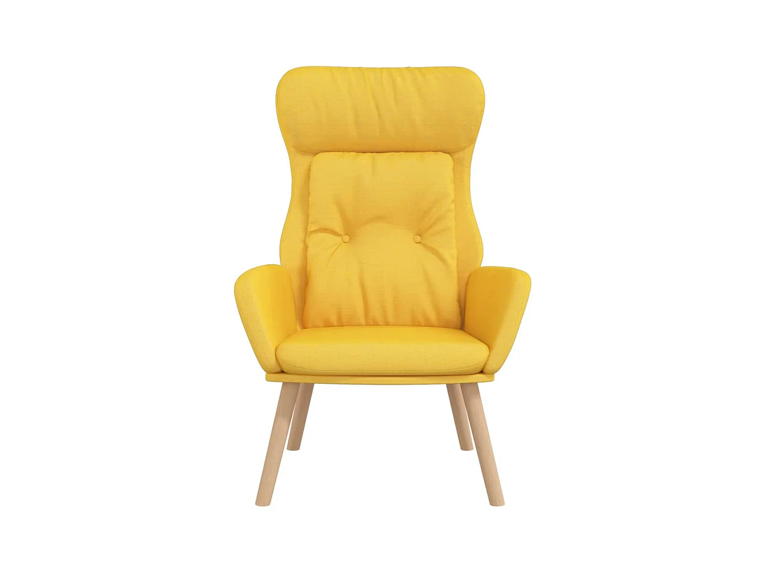 Sillón de relax | Silla de relax de tela amarillo mostaza SHL9445