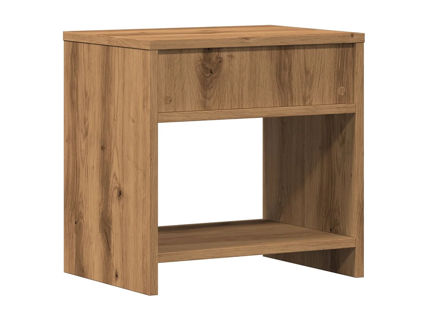 Nachttisch 2er Set-Beistelltisch-Nachttischkommode Artisan-Eiche 40x30x40 cm Holzwerkstoff SHL96955