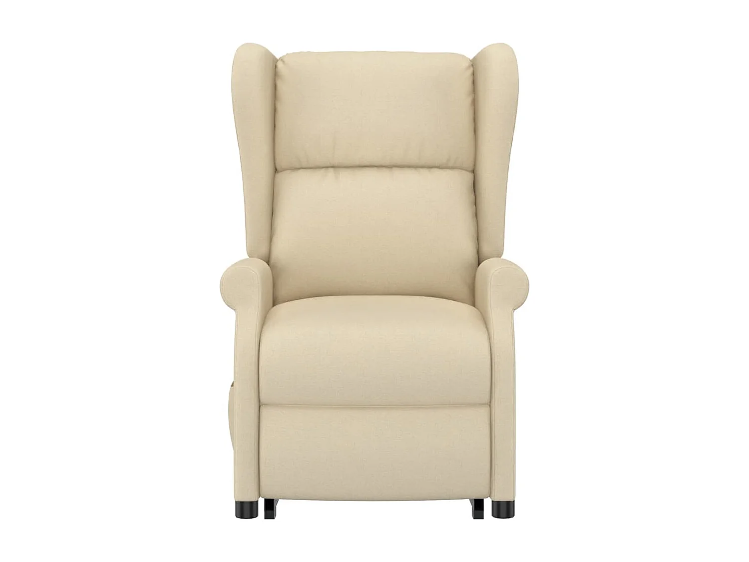 Sta-op-stoel | Relaxstoel stof crèmekleurig