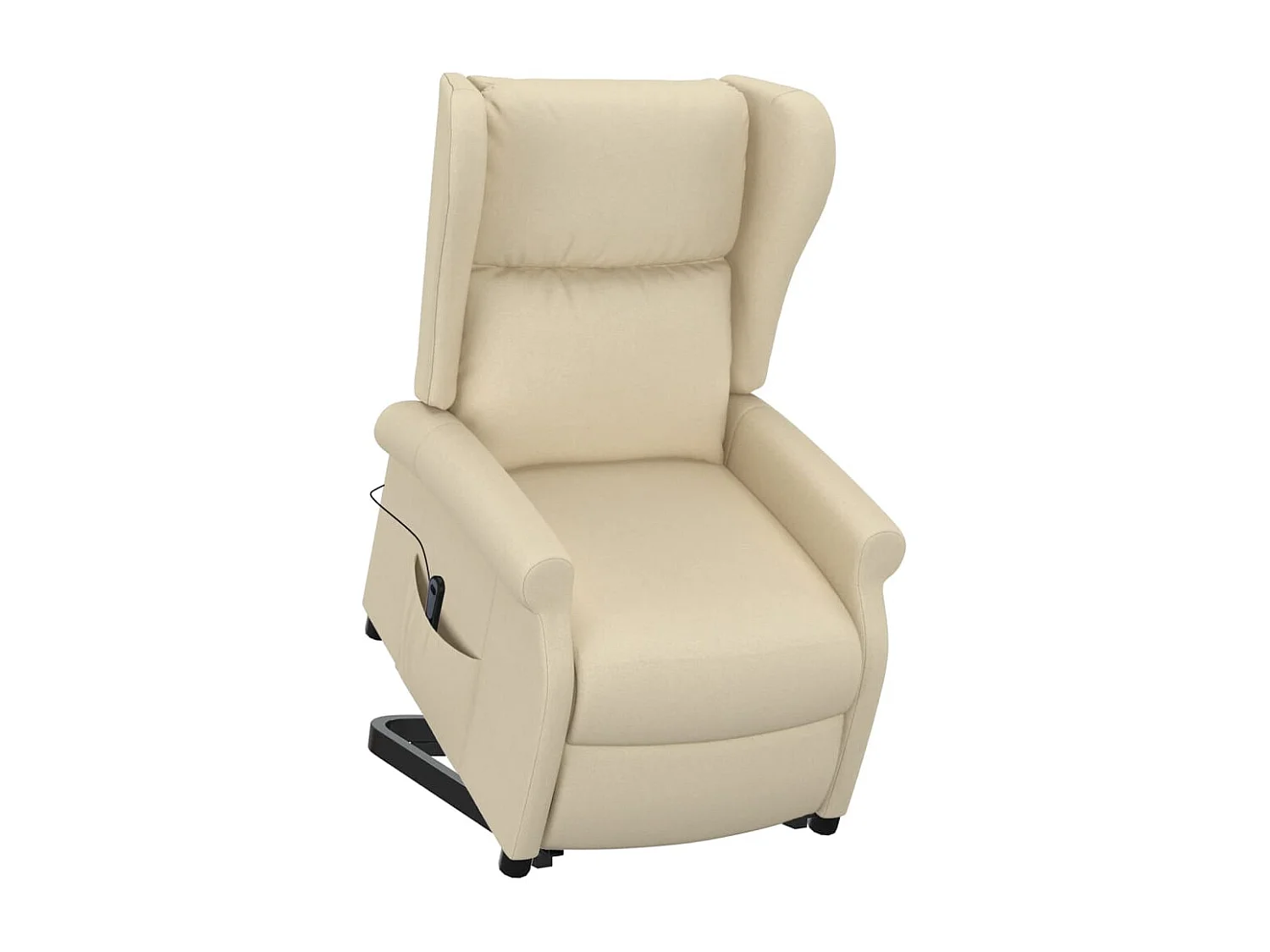 Sta-op-stoel | Relaxstoel stof crèmekleurig