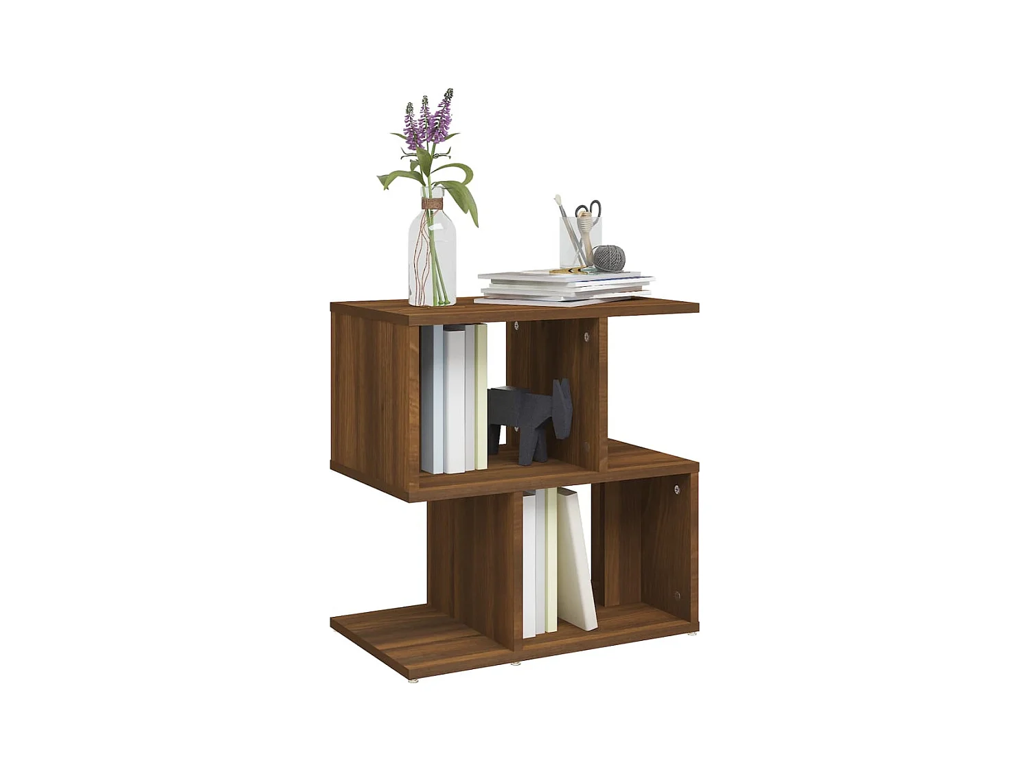 Table de chevet-Table d'appoint-Table de nuit Chêne marron 50x30x51,5 cm Bois d'ingénierie