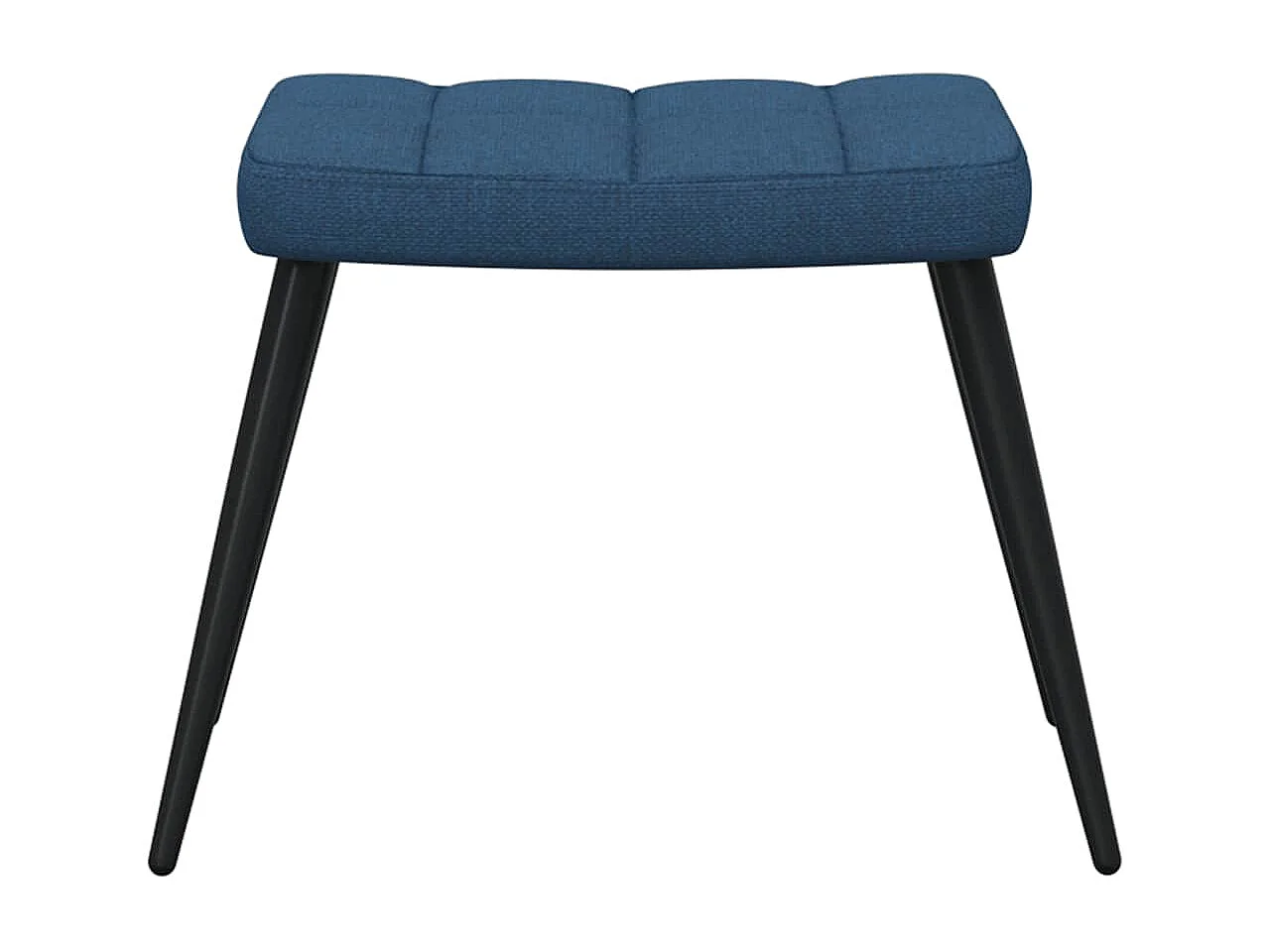 Chaise de relaxation moderne avec tabouret-Fauteuil de Salon Bleu Tissu SHL3444